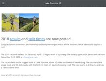 Tablet Screenshot of lakesonoma50.com